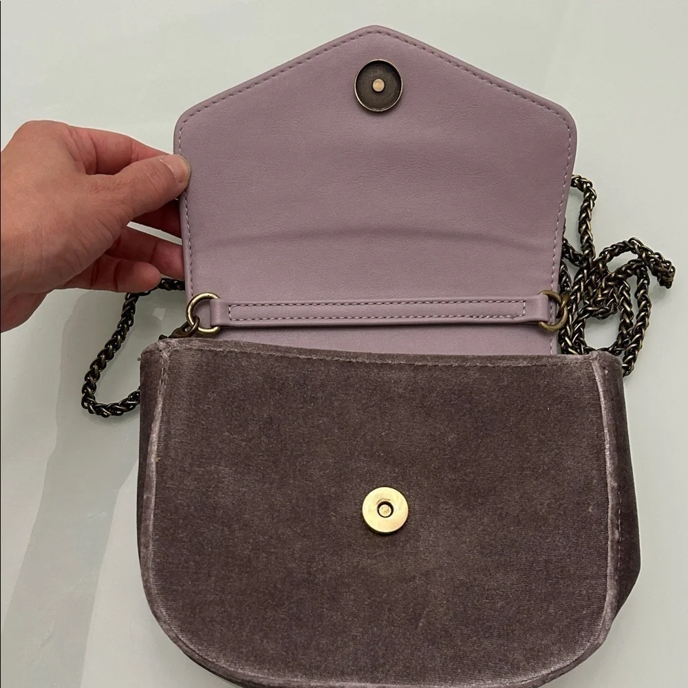 Anthropologie grey velvet